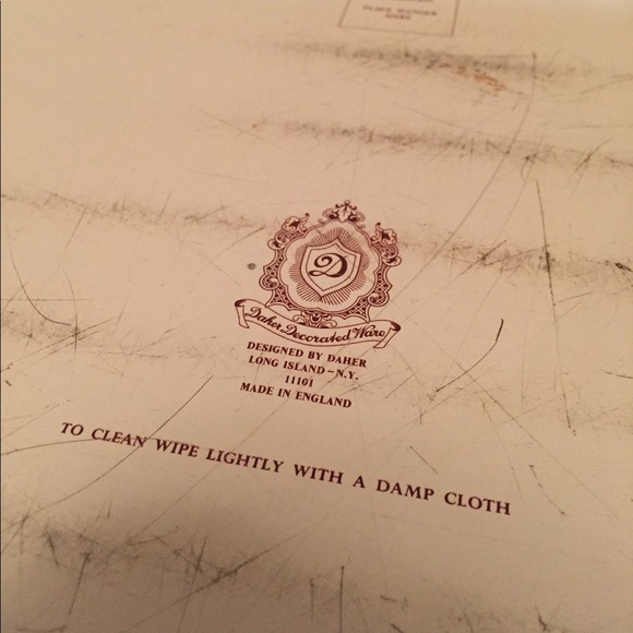 Vintage floral tin tray - Picture 3 of 3